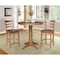 International Concepts Round 36 in Round Extension Dining Table with 2 Stools, Distressed Oak, 36 in W, 48 in L, 36.1 in H K42-36RXT-27B-S6172-2 - alternate 3